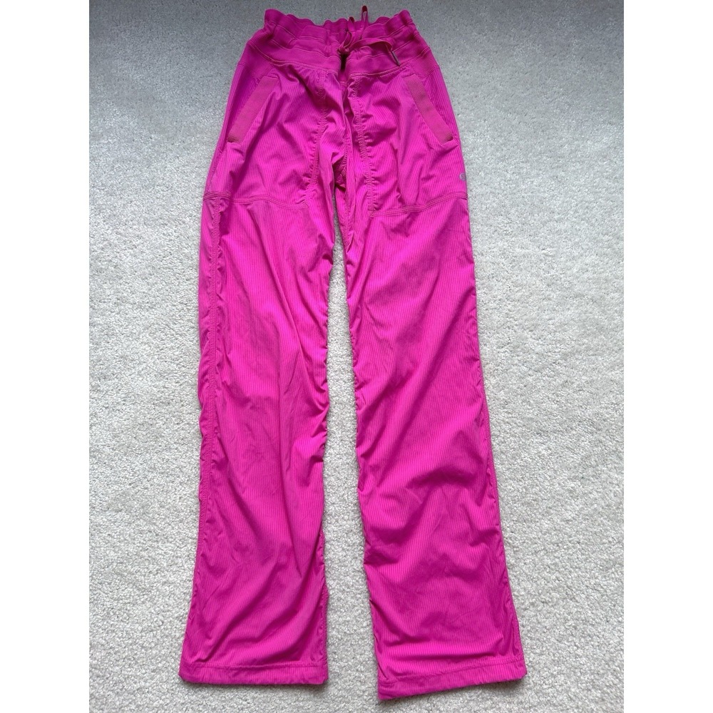 Lululemon Dance Studio Mid-Rise Pant Full Length Sonic Pink Size 4 Inseam 32"